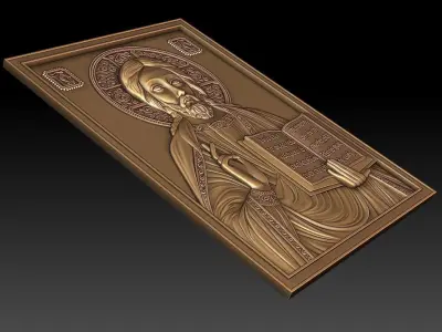 Jesus 4 bronze statue of 3D model