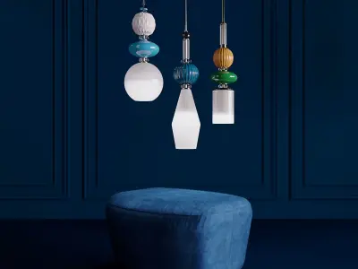 Divas Chandelier by Villari 3D model