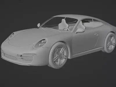 sport car porsche 911 3D model