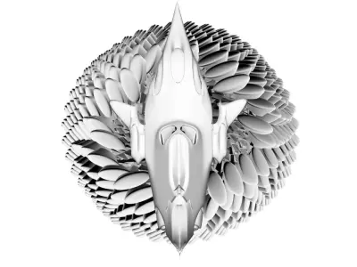 Racing spaceship Free 3D model