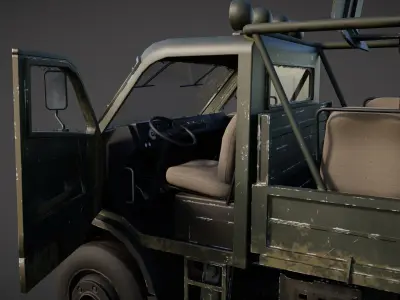 Military car Low-poly 3D model by holy360 from CGTrader