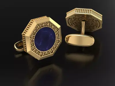 Classic original Cufflinks 3D print model
