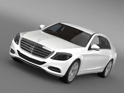 Mercedes Benz S 600 Guard V222 2016 3D model