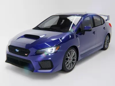 Subaru WRX STi Elite Tuners Edition 2018 Low-poly 3D model