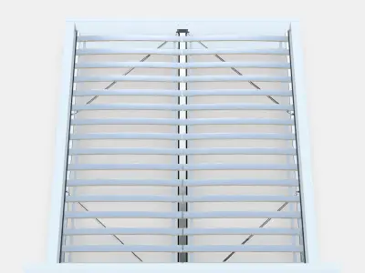 MALM Bed frame high 114 Low-poly 3D model