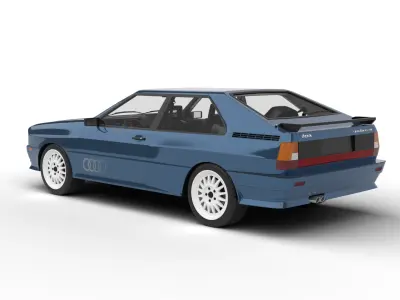 Audi Quattro UR 20v 1980 3d model 3D model