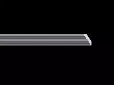 Cornices 2 stainless steel bar Low-poly 3D model
