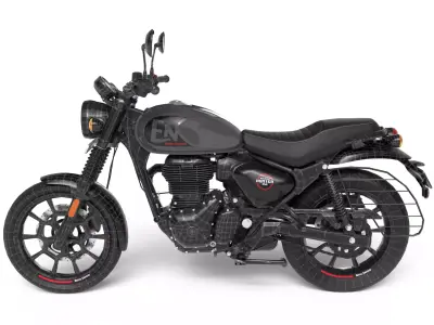 Royal Enfield Hunter 350 - Dapper Grey - Realistic 3D Model Low-poly 3D model