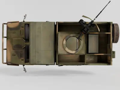 Naveco Military Vehicle Low-poly 3D model