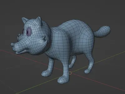 Stylize Raccoon Low-poly 3D model