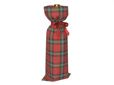 Wine Gift Bag 1v 3D model