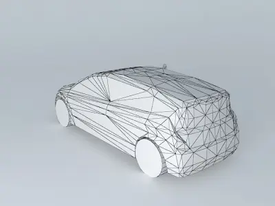 Monospace car template template NEG Free 3D model