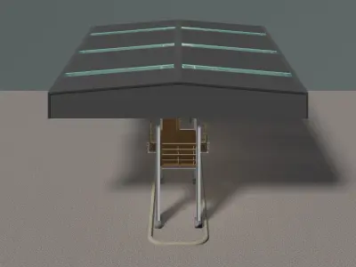 Truck control station 24i10 3D model