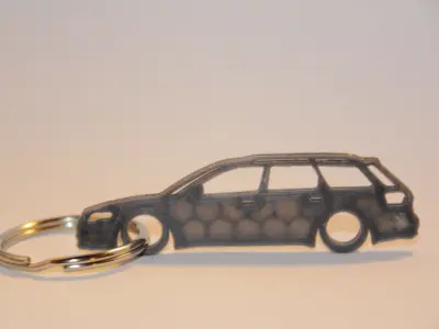 Audi A4 RS4 Keychain 3D print model