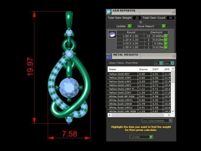 Jewelry Earring 3D print model get