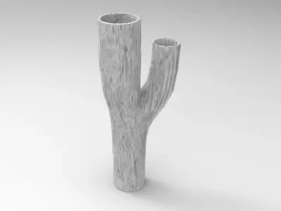 Wondy Vase Low-poly 3D model