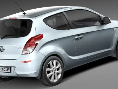 Hyundai I20 3-door 2013 3D model