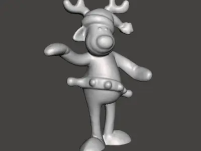 RUDOLPH REINDEER COCA COLA CHRISTMAS PROMOTIONAL FIGURE ORNAMENT 3D print model