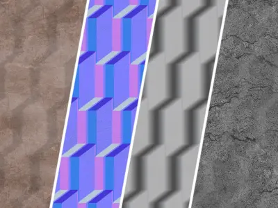 Stone Wall Materials 98- Decorative Pattern - Pbr 4k Seamless Texture