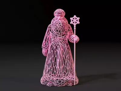 Wizard Santa 3D print model
