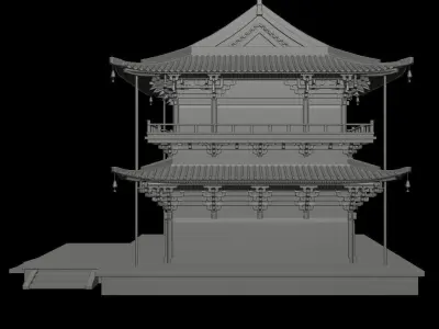 Guanyin Pavilion Free 3D print model