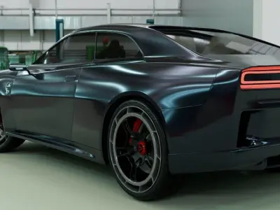 dodge charger daytona srt 2024 Low-poly 3D model