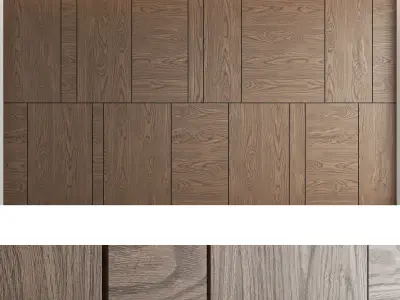 Decorative wall panel set 6 3D model