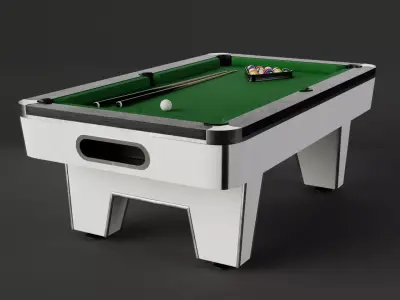Pool Table Low-poly 3D model