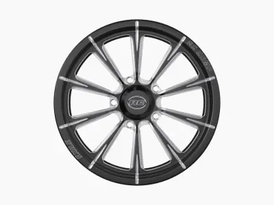 RC Components Exile drag front wheel Low-poly 3D model