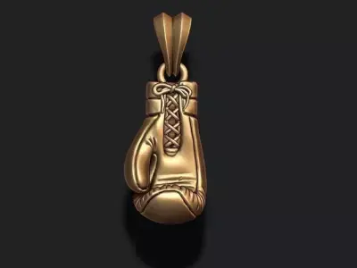 boxing gloves pendant 3D print model