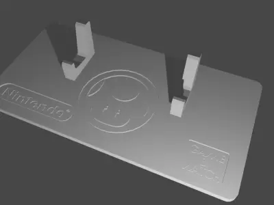 Mario Game and Watch Stand for console - Mushroom 3D model