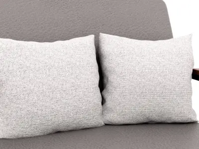 Furniture set for relaxation Low-poly 3D model