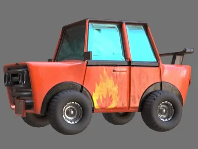 Toy Car 3D Model Low-poly 3D model by omerok