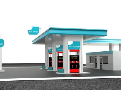 Gas Station 2 3D model