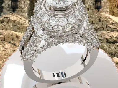 WomenRing 3D print model