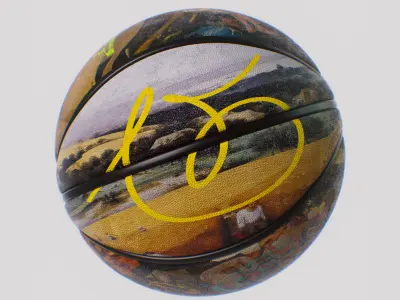 Basketball Ball 3D Model  FREE SCENE OCTANE 3D model