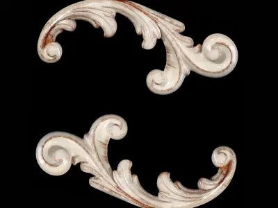 Classic carved 088 3D model