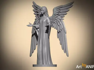 ANGEL 50mm-Resin printable Miniatures  3D print model