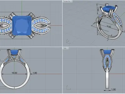 ring code 90 3D print model