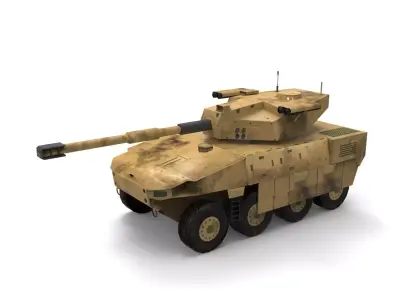 Panzer T-Rex Low-poly Low-poly 3D model