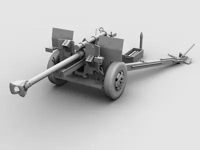 tanke machine gun 3D model