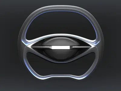 concept steering wheel 3D model