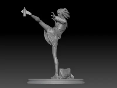 HIGH KICK GIRL JAPAN 1 3D print model