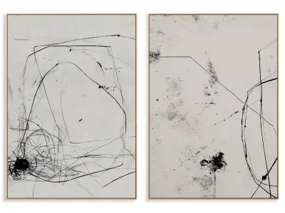 Abstract Painting Frame set 3D model 124