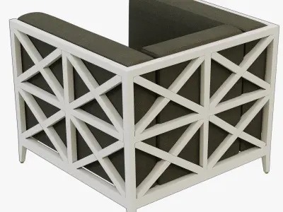 JANUS AZIMUTH CROSS CLUB CHAIR 3D model