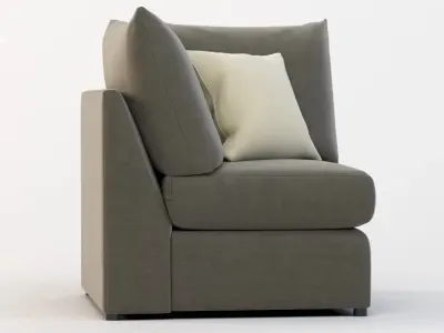 Bassett Beckham Pit Sectional Sofa Corner Module 3D model