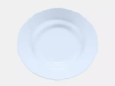 UPPLAGA Deep plate Low-poly 3D model