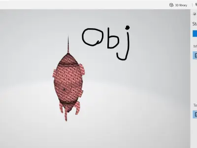 little rocket 3D model