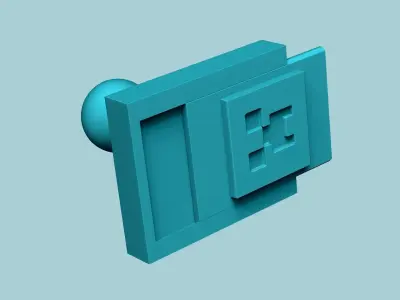 Stamp 89 - Minecraft Icon - Fondant Decoration Maker Toy 3D print model