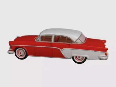 1950s Early Vintage Luxury Sedan 3D model 3D model